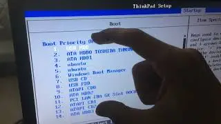 Изменение способа загрузки в BIOS с MBR режима (Legacy) на UEFI для ThinkPad T420