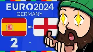 TEARLESS REAGISCE a SPAGNA - INGHILTERRA di EURO 2024 con @Menzo_ | Finale vinta dalla Spagna!