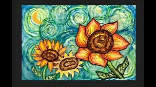 Starry Night Sunflowers