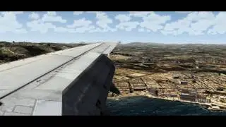 Flight Simulator X | HD | 737 landing Aerosoft Ibiza | REX 2.0