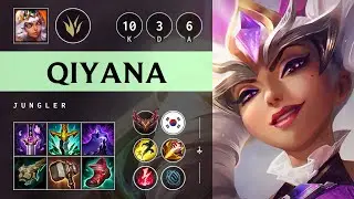 Qiyana Jungle vs Lee Sin: Godlike - KR Grandmaster Patch 14.22