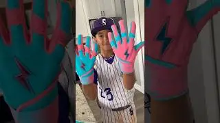 Max Clark batting gloves 