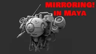 Mirroring objects in Maya Tutorial #mayatutorial #maya #polygon