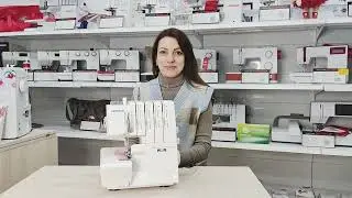 Оверлок JUKI МО 114 DN/ настройка и тестирование на разных видах ткани
