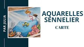 Juliascrap - Art journal avec les aquarelles Sennelier