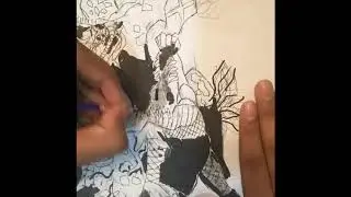 Marvel’s Man Thing Ink Draw/Ink Wash
