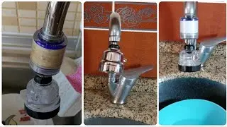 SU TASARRUF Başlığı 3 FONKSİYONLU, FİLTRELİ Musluk Ucu Montajı / NASIL TAKILIR /Fıskiye 360 Derece