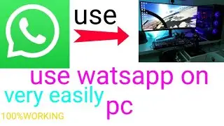 how to use watsapp in pc ||  use whatsapp in pc without mobile || whatsapp using  qr code 
