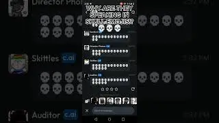 WHY ARE THEY SPEAKING IN SKULL EMOJIS 😭😭😭💀 (C.ai)