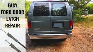FORD E150 REAR DOOR LATCH CABLE REPAIR E150 E250 E350 Van Door WONT OPEN