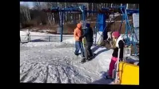 Прикольный сноубордист (Харьковская Швейцария) ПРИКОЛ