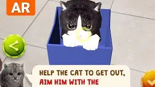 Virtual Kitty gameplay - AR Pet Simulator Game for iOS