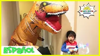 Dinosaurio gigante de tamaño real Juego de simulación Esconder y buscar