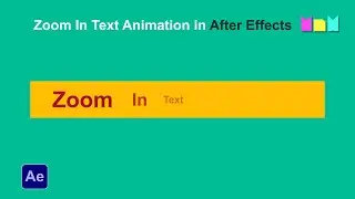 Zoom In Text Animation in After effects  Tutorial