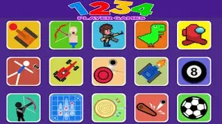 2 Players : 4 Players - Mini Glow 1234 Player MINIGAMES Gameplay 2023