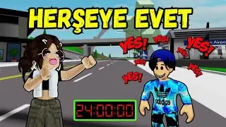 ORÇUN 24 SAAT HERŞEYE EVET DEDİ😊 AYŞEM ECE ARI💥ARIGİLLER🐝ROBLOX BROOKHAVEN🏡RP
