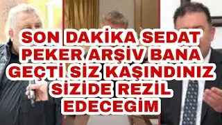 Sedat peker in ifşa ları devam ediyor KKTC başbakanı Ersan Saner'in istifası bekleniyor