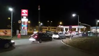 24.02.2022 Lublin - kolejki na stacjach paliw