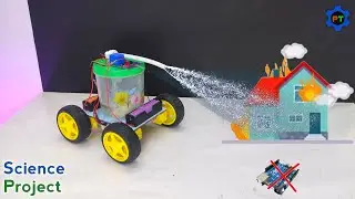 Automatic Fire Fighting Robot 🔥 (Without Arduino) | Best Science Project