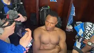 Kentucky C/F Oscar Tshiebwe - NCAA East Region Postgame - Kansas State
