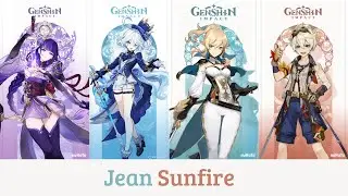 Jean Sunfire vs World Bosses | Boss Fight | Genshin Impact