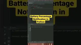 Battery Percentage Notification in Python