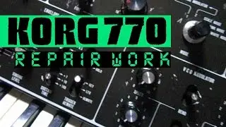 Korg 770 Synthesizer Troubleshooting Intermittent Pitch Problems