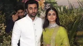 Ranbir Kapoor With Alia Bhatt At Sonam Kapoor Anand Ahuja Wedding Reception