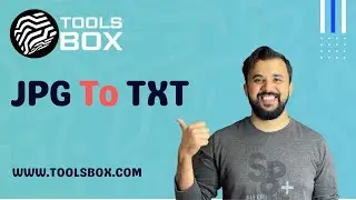 How To Convert JPG To TXT | WWW.TOOLSBOX.COM