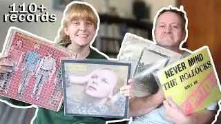 my dad got 110+ new records 🎵 mega vinyl collection haul