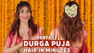 Slay This Durga Puja with My Go-To Hairstyle and L'Oréal Paris Extraordinary Oil Serum #loreal