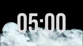 5 Minutes Countdown Timer With Smoke Theme
