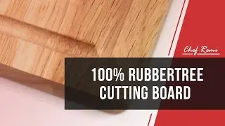 100% Rubbertree Wood Cutting Board