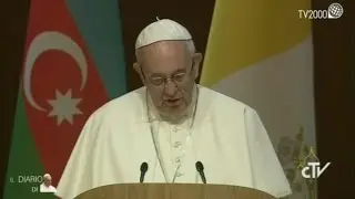 Papa Francesco in Azerbaijan - Incontro con le Autorità nel Centro “Heydar Aliyev”