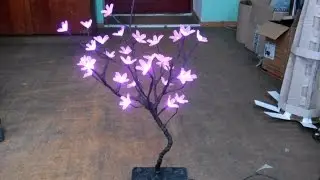 Как сделать светодиодное дерево сакура своими руками. Очень просто. Homemade LED tree