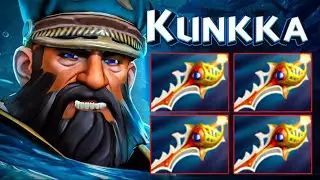 x4 Divine Rapiers + Daedalus Kunkka One Shot Tidebringer Dota 2
