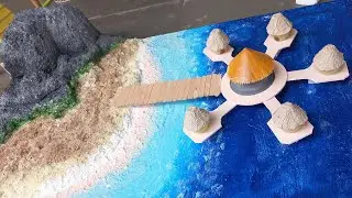 How To Make A Miniature Island | Miniature Beach | Island Resort With cottages | Miniature Resort |