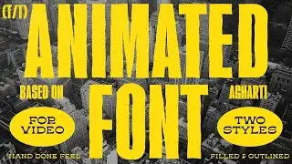 Animated Font Agharti Font Free Download