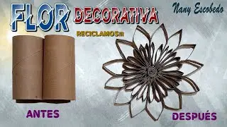 Flor Decorativa con Tubos Sanitarios