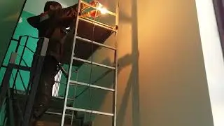 Покраска лестничного марша