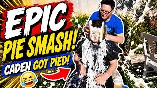 Caden's Expert Pie in the Face Throwing