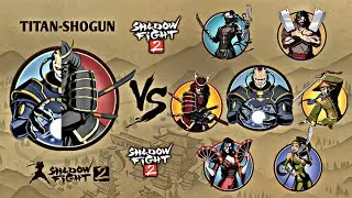Shadow Fight 2 | Titan-Shogun vs Young Bosses