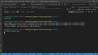 How to Switch flutter channel for web and desktop development