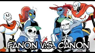 Fanon Vs Canon [Undertale Comic Dub]
