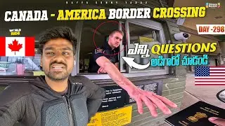 Indian crossing Canada 🇨🇦 America 🇺🇸 border | WORLD RIDE DAY 298@bayyasunnyyadav