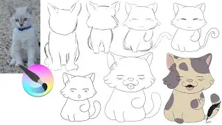 KRITA 5.1.3 - Practical exercise. Create a cartoon from a reference image