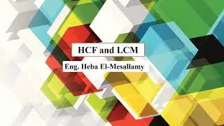 HCF and LCM