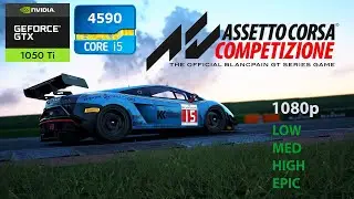 Assetto Corsa Competizione :GTX 1050 TI | I5-4590 |1080p | All Settings Benchmark Test Pc Gameplay