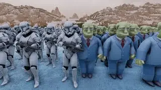 100,000 Clone Commandos Versus 100,000 Superintendent Chalmers || Ultimate Epic Battle Simulator 2