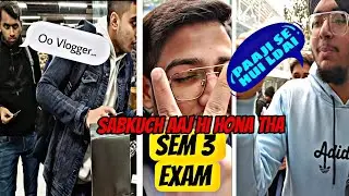 l paaji se ladai 😡 ll First exam of sem 3 l full on gaali vlog ll #paaji #youtube  #funny